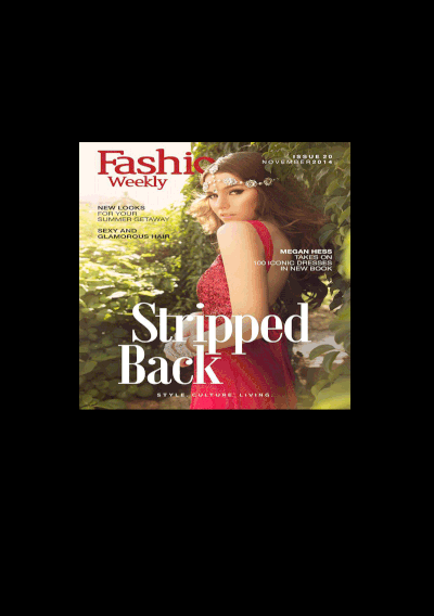 Fashion weekly magazine cover 